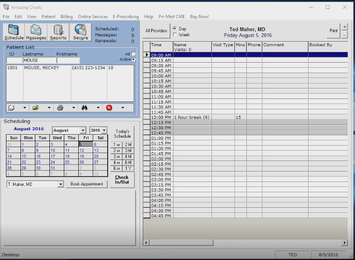 Amazing Charts EHR software